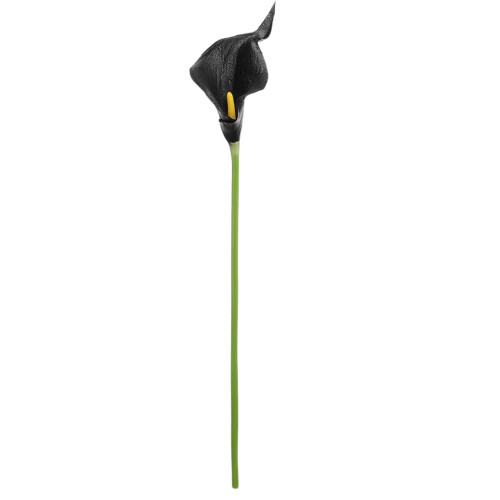 Flor artificial de copo-de-leite, pétalas de PU, 1 peça 1