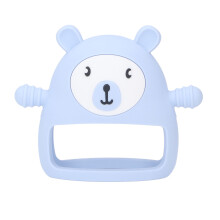 Textured Surface Baby Teething Toy Food Grade Silicone BPA Free Soothe Sore Gums Anti Dropping Wrist Adjustable Wristband Multiple Textures Safe