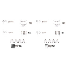 2set Metal Steering Cup Swing Arm Plate Set for P929 P939 K969 K979 K989 K999 Silver