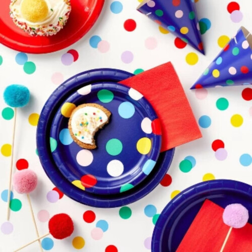 10 Stück 5" Konfetti-Punkte Partyhüte 1