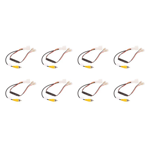 8X 4 Pin Car Reverse Camera Retention Wiring Harness Cable Plug Adapter Connector Fit for