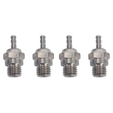 4 Pcs Glow Plugs Hot Spark Vertex SH Engine Parts Accessories for Nitro Truck Replace OS RC Car HSP 70117, N4