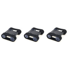 3X Tank Car Chassis Cingolato Crawler Robot Platform con Doppio Motore 12V per DIY per T101-P / TP101