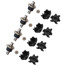 4 Set Metalen Differentieel en Versnellingsbak voor SG1603 SG1604 SG1605 UDIRC UD1601 UD1602 UD1603 1/16 RC Auto Upgrades Onderdelen