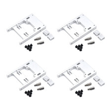 4X 1/16 RC Auto Metall Lenk Servo Lager Upgrade Feste Halterung für WPL B1 B14 B16 B24 C24 C14 RC Auto Silber