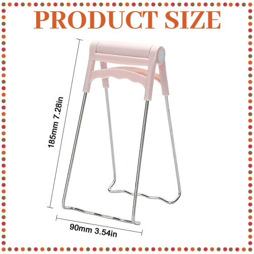 Stainless Steel Bowl Clip with Plastic Handle, Foldable 1