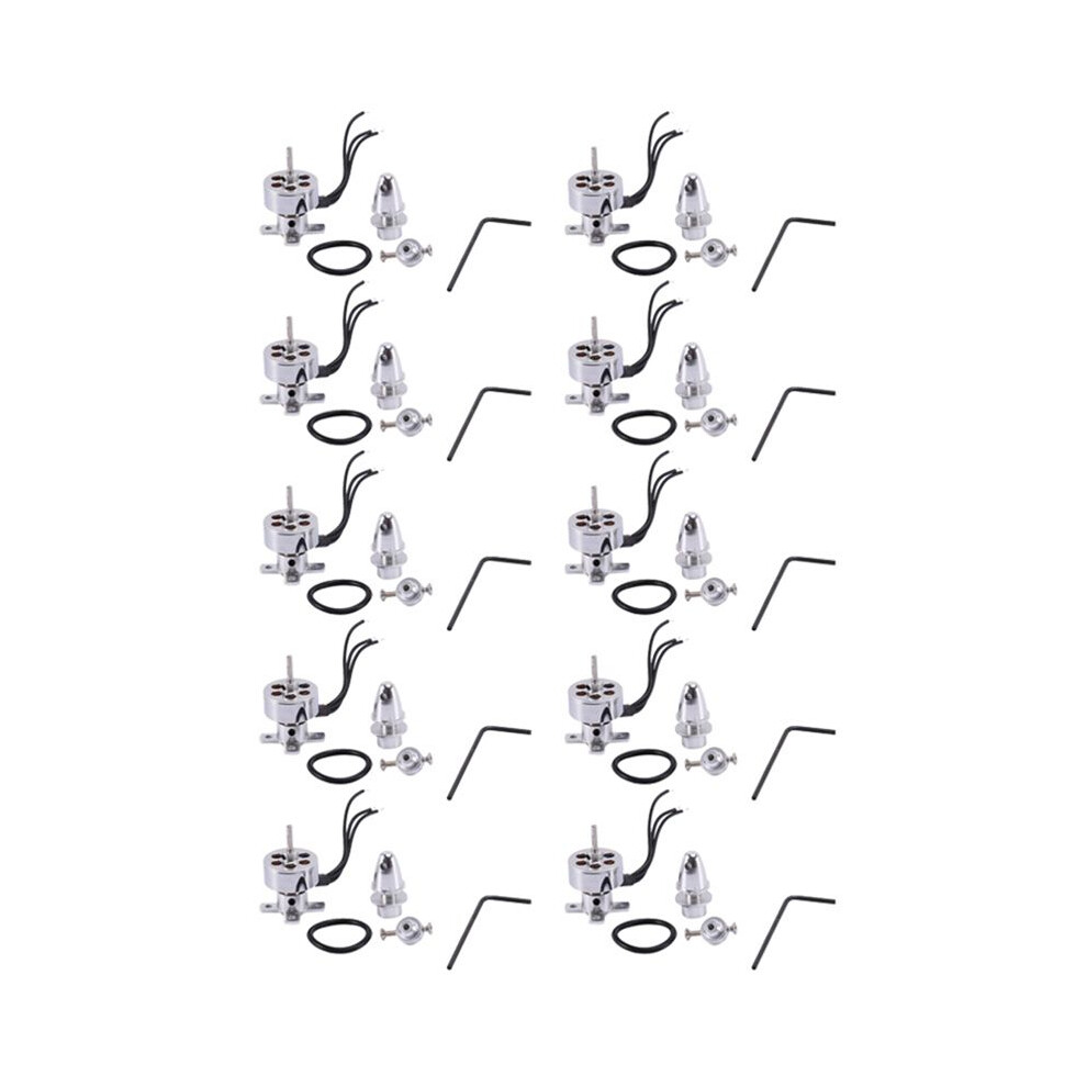 10X Rc Drone Accessories 10G Brushless Motor Out Runner 1811 2000Kv For Radio Control Aircraft 4711679297740