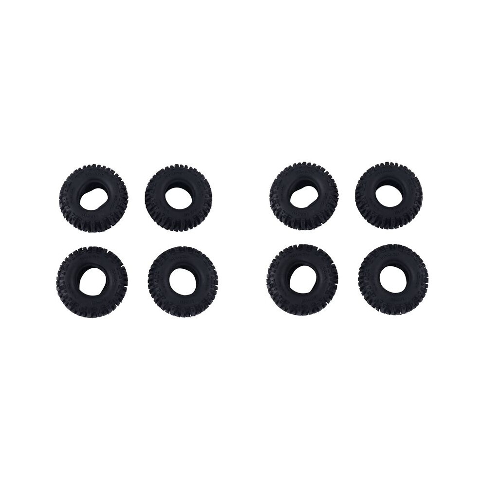 8Pcs 55X24mm 1.0 Rubber Tire Wheel Tyre For 1/18 1/24 Rc Crawler Car Axial Scx24 Ax24 Fms Fcx24 Trx4m Upgrade Parts 4711448328477