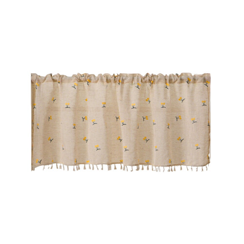 Kitchen Curtains Yellow 3929 Inch Blackout Short Drapes 1