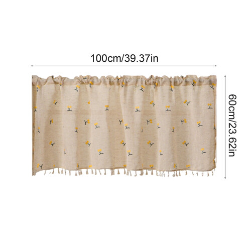 Kitchen Curtains Yellow 3929 Inch Blackout Short Drapes 2