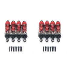 Ammortizzatore Nel Metallo da 8 Pezzi per 124019 124018 144001 Accessori di Aggiornamento per Ricambi Auto RC, Rosso