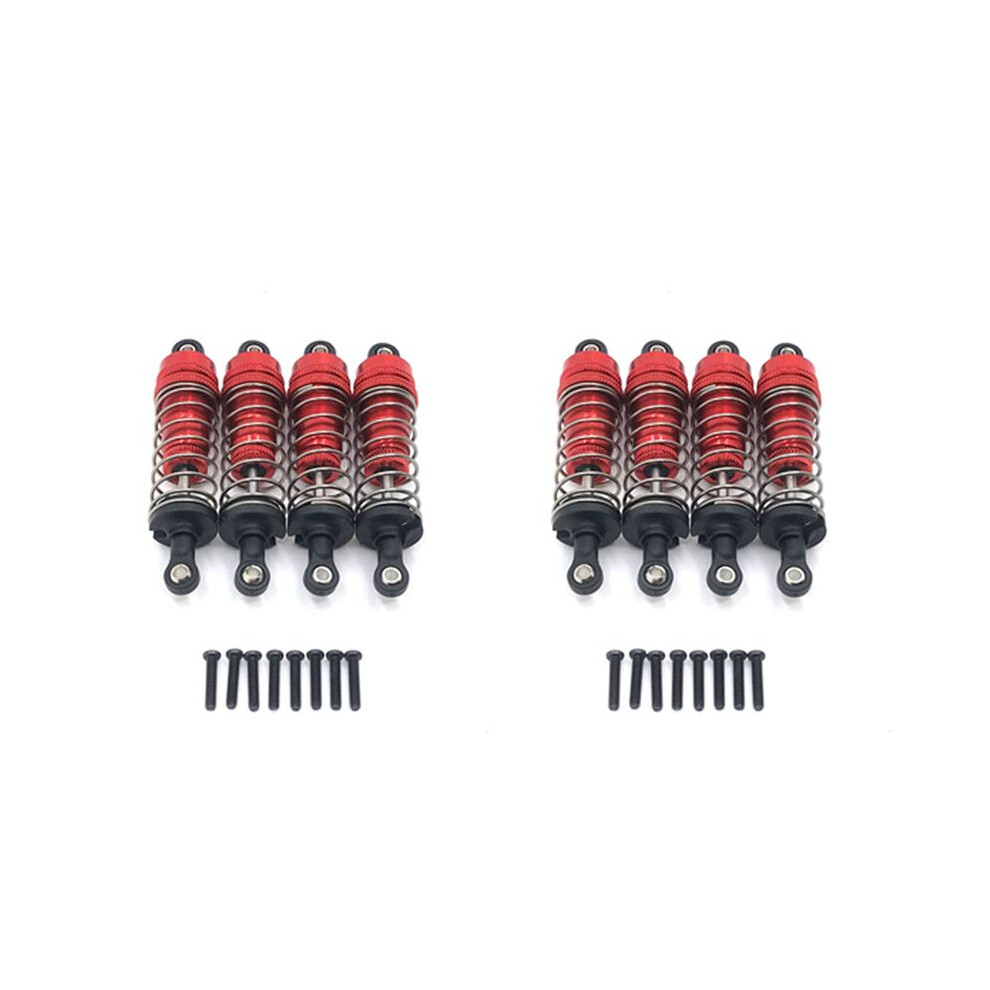 8Pcs Metal Damper For 124019 124018 144001 Rc Car Spare Parts Upgrade Accessories, Red 6032785973198