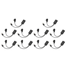 10X Car 2-in-1 Cable with USB Car Music AUX Audio Cable Car Charging Cable for AMI MMI 2G