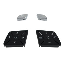 W204 W212 W218 Car Steering Wheel Control Menu  Button Cover Volume for  C GLK E A Class W156 W246 ,Silver