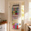 Scaffale portaoggetti trasparente a 6 ripiani, grigio, 42 x 131 cm 3