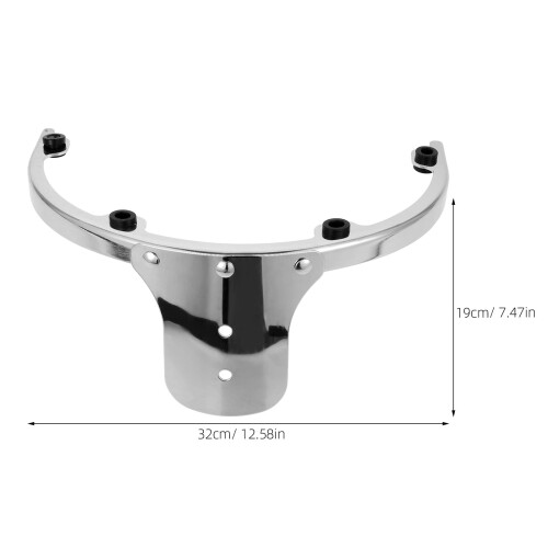 Silver-Plated Drum Rim Mount Hanger 1 Pack 1