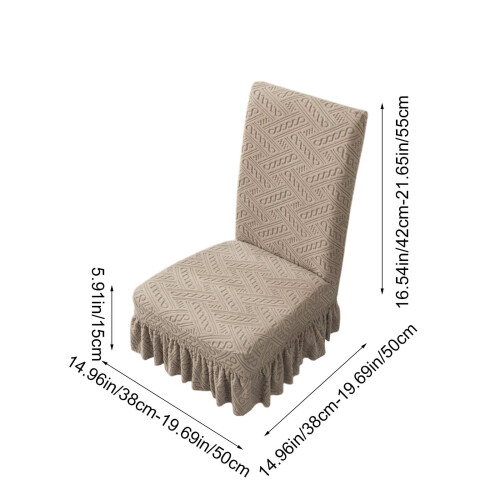 Housse de chaise extensible à motif café 40 x 50 cm 2