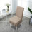 Housse de chaise extensible à motif café 40 x 50 cm 5