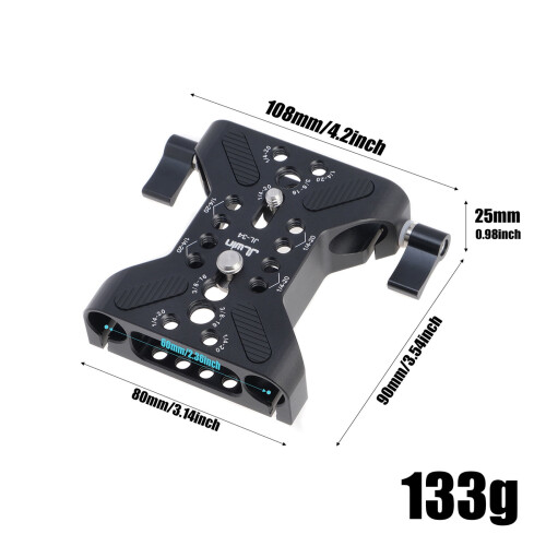 15mm Double Hole Clamp Quick Release Plate 2