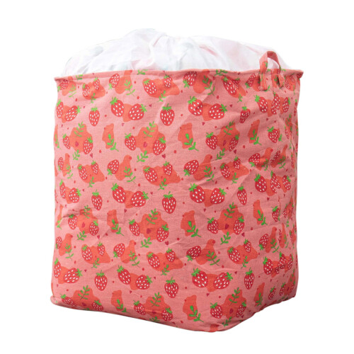 Large Cotton Linen Storage Bag, Watermelon Red, 100L 1