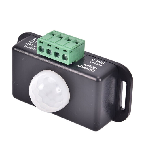 Interruptor com sensor de movimento PIR para luzes LED 12V/24V 6A 2