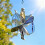 Handgefertigter Windspinner aus Buntglas, Memphis Melody2026 3