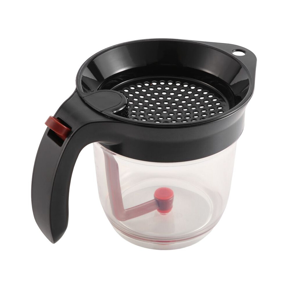 1000Ml Oil Separator Measuring Cup And Strainer With Bottom Release For Gravy Sauces And Other Liquids With Oil Grease 4714120349876
