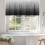 Gray Black Gradient Valance 42x18in Rod Pocket Light 4