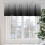 Gray Black Gradient Valance 42x18in Rod Pocket Light 5