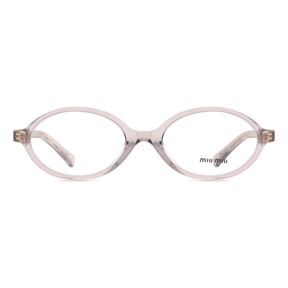 Miu Miu Purple Woman Mu 01Xv 12W1o1 Optical Frames Acetate Violet Round Normal - Image 3