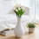 Artificial Tulip Bouquet Milky White 1 pc 6