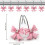12-Pack Pink Bow Shower Curtain Hooks Resin 3