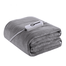 Surmatelas chauffant électrique gris 39 x 75 po, 4 niveaux de chaleur