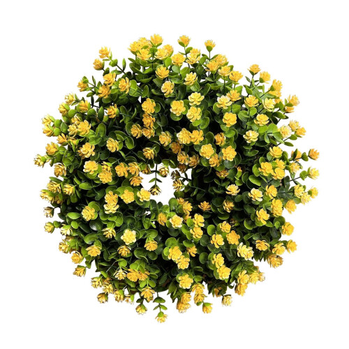 Yellow Spring Summer Wreath 40cm Door Hanging