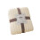 Beige rabbit plush nap blanket thick soft throw 1