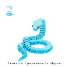 Decoração de cobra impressa em 3D, 30 cm, 1 peça.