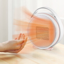 Calefactor de escritorio rosa de 1000 W, de plástico, para espacios pequeños.