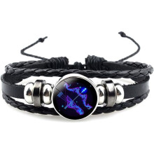 Βραχιόλι Zodiac Constellation από Φωσφορίζον Υφασμάτινο Δέρμα 12