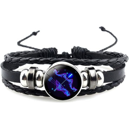 Βραχιόλι Zodiac Constellation από Φωσφορίζον Υφασμάτινο Δέρμα 12