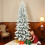 Homcom HOMCOM 7ft Pencil Christmas Tree with Snow, Realistic Tips, Easy Assembly 2