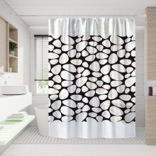 Sprchový závěs s texturou ve stylu art deco, vodotěsný plast