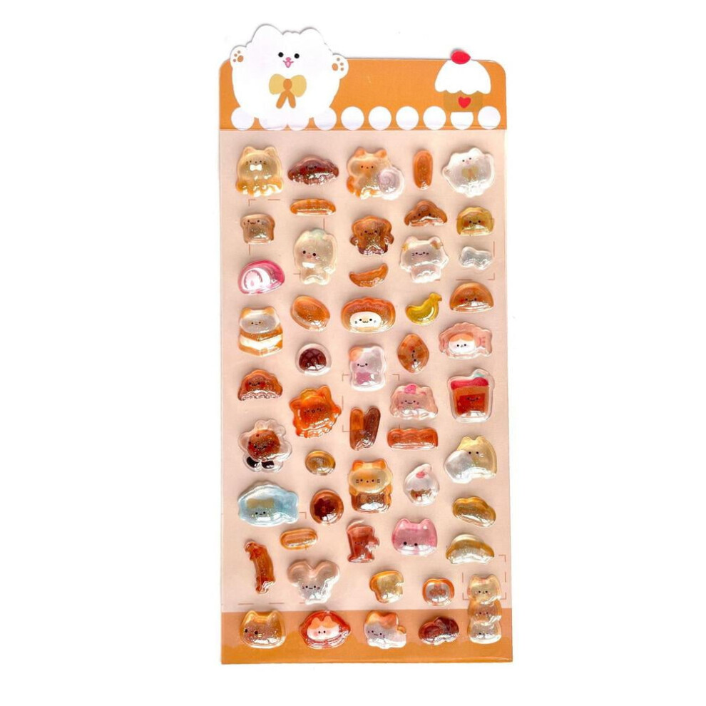 3D Puffy Stickers Resin Cartoon Mini 12Pcs 900223205513