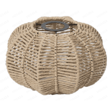 Athsholáthar Scáthlán Lampa Ratán 8" – Fite Boho Nádúrtha
