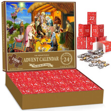 24-dagers puslespill-adventskalender for barn og voksne