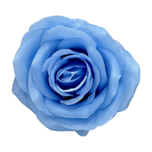Mini Artificial Rose Heads Sky Blue 1 Pack