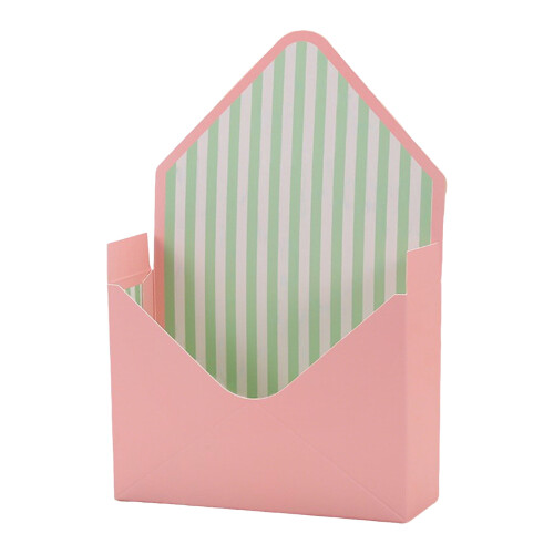 Caixa de presente floral vermelha para buquês, 23x35x8cm