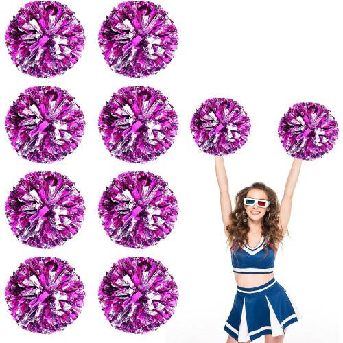 8 Μεταλλικά Cheer Pom Pom 30εκ.