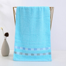 Blauw gestreepte polyester handdoek 29,5 x 13,7 inch