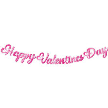 Valentine's Day Decoration Kit: Heart Banner, Cupcake