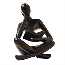 Figurine de femme lisant, décoration en céramique pour bureau et bibliothèque